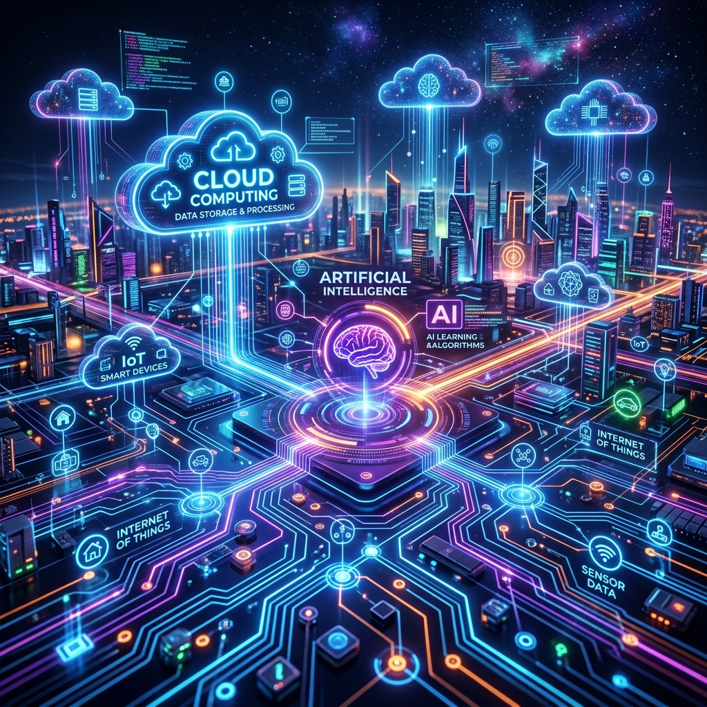 Advanced AI neural networks and scalable cloud architectures